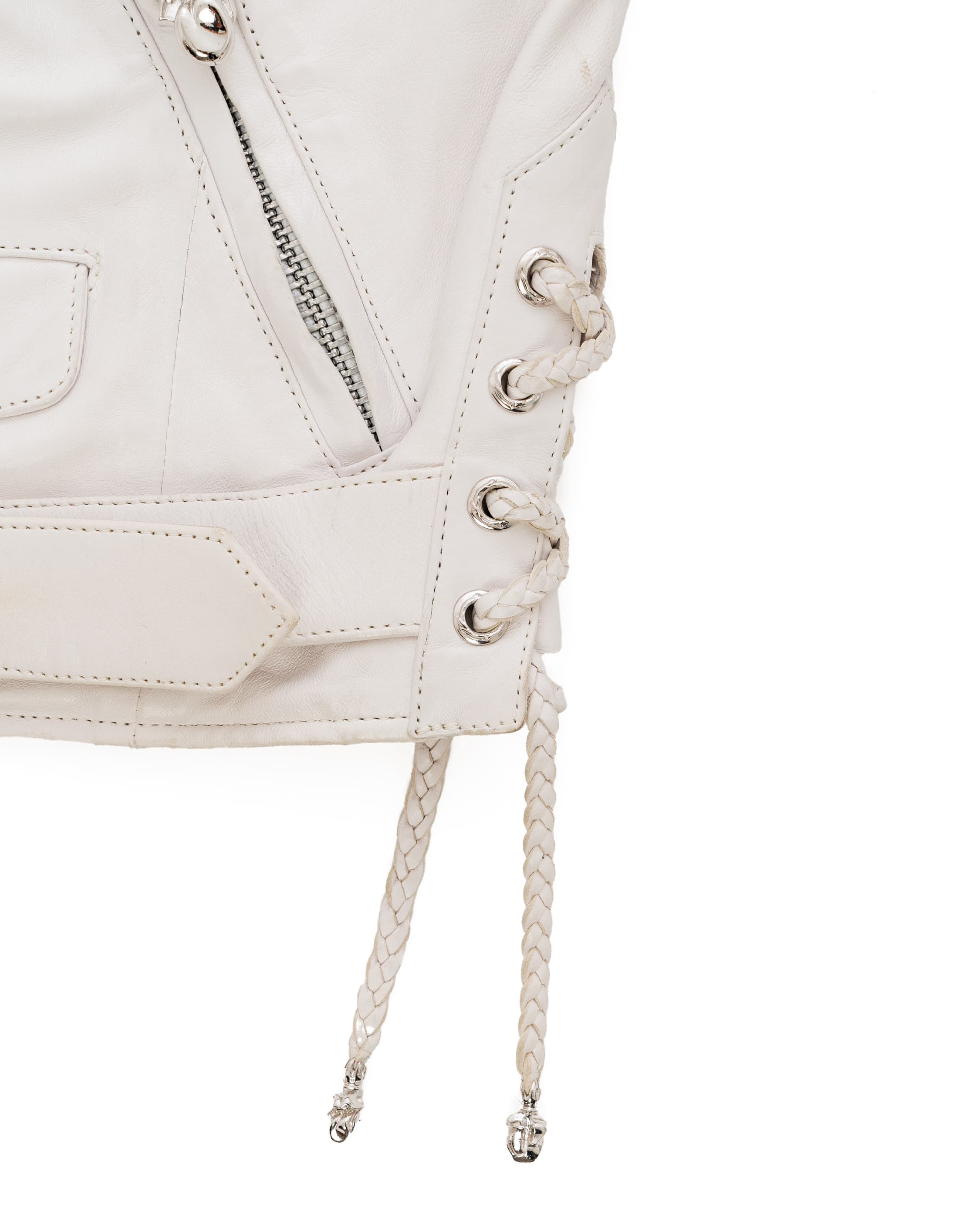 Rolling Stones Blue Lip & Tongue JJ Dean Leather Jacket - image 5 -