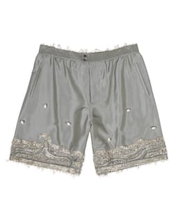 One-of-a-kind embellished shorts - image 1