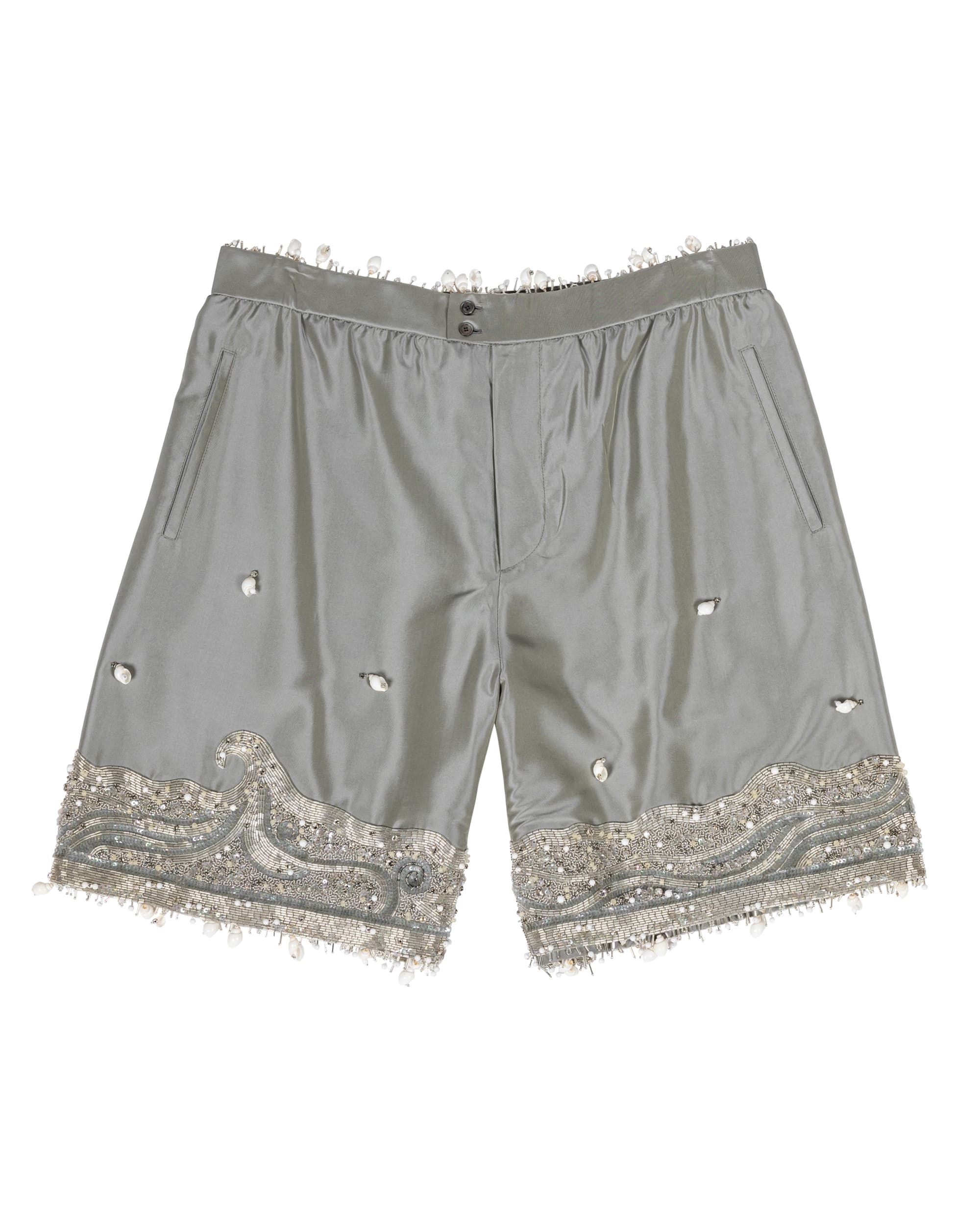 One-of-a-kind embellished shorts - image 1