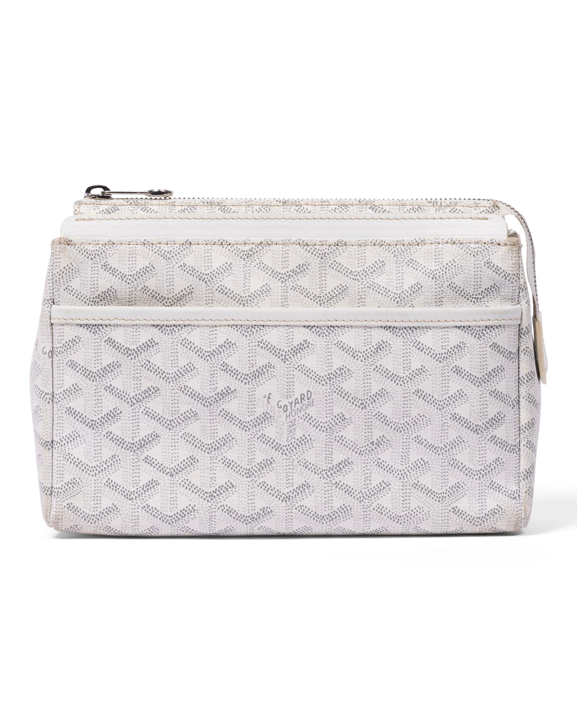 White Goyardine Canvas Set of 3 - Front 3
