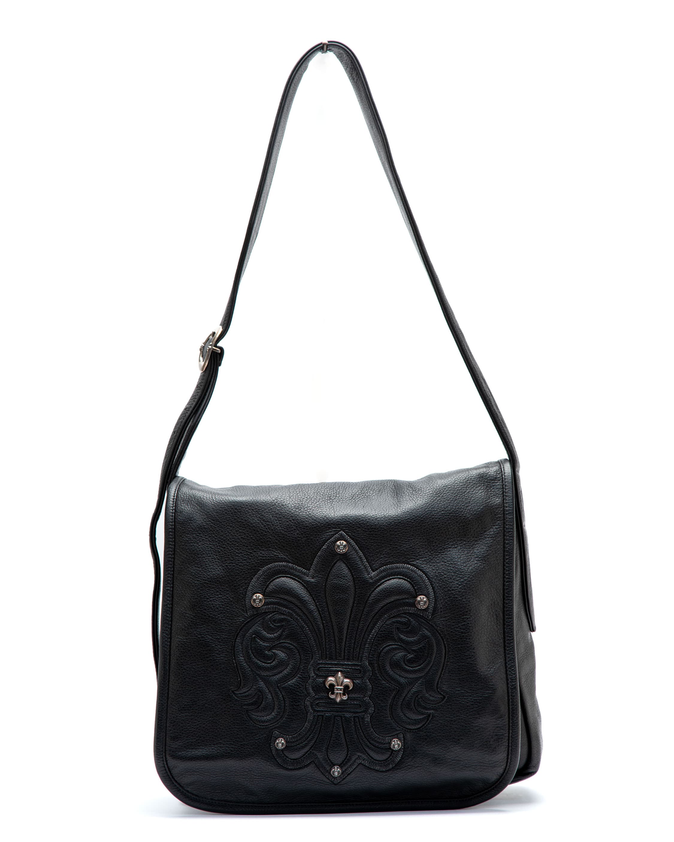 Boy Scout Fleur Mail Black Leather Bag - image 1