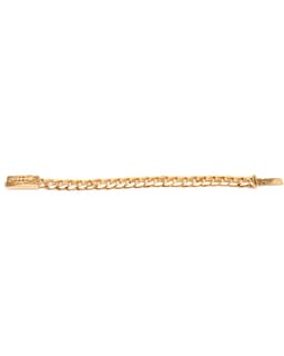 22k Yellow Gold and Diamond Floral Cross Baby ID Bracelet - image 5