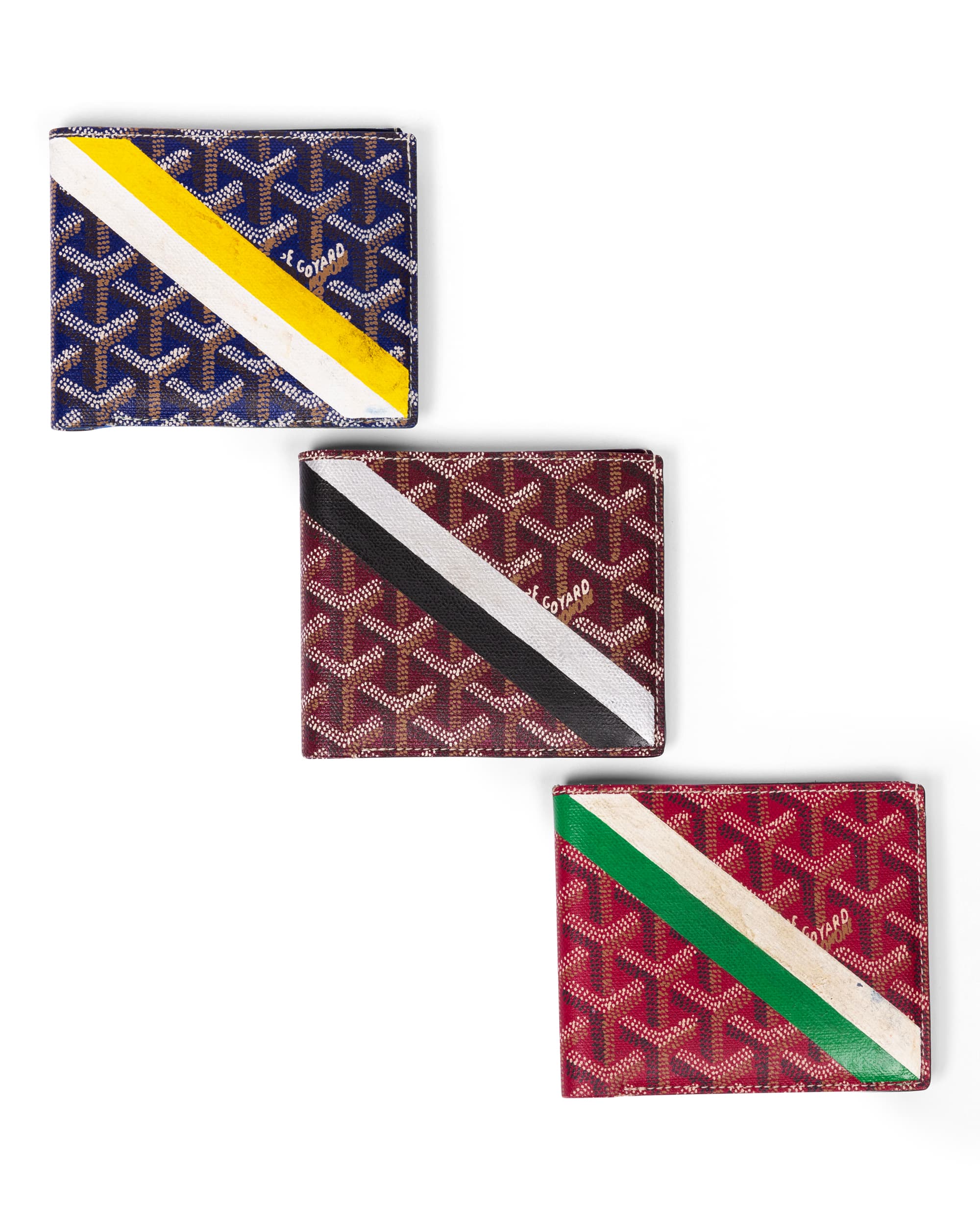 Set of 3 Goyardine Wallets - Back