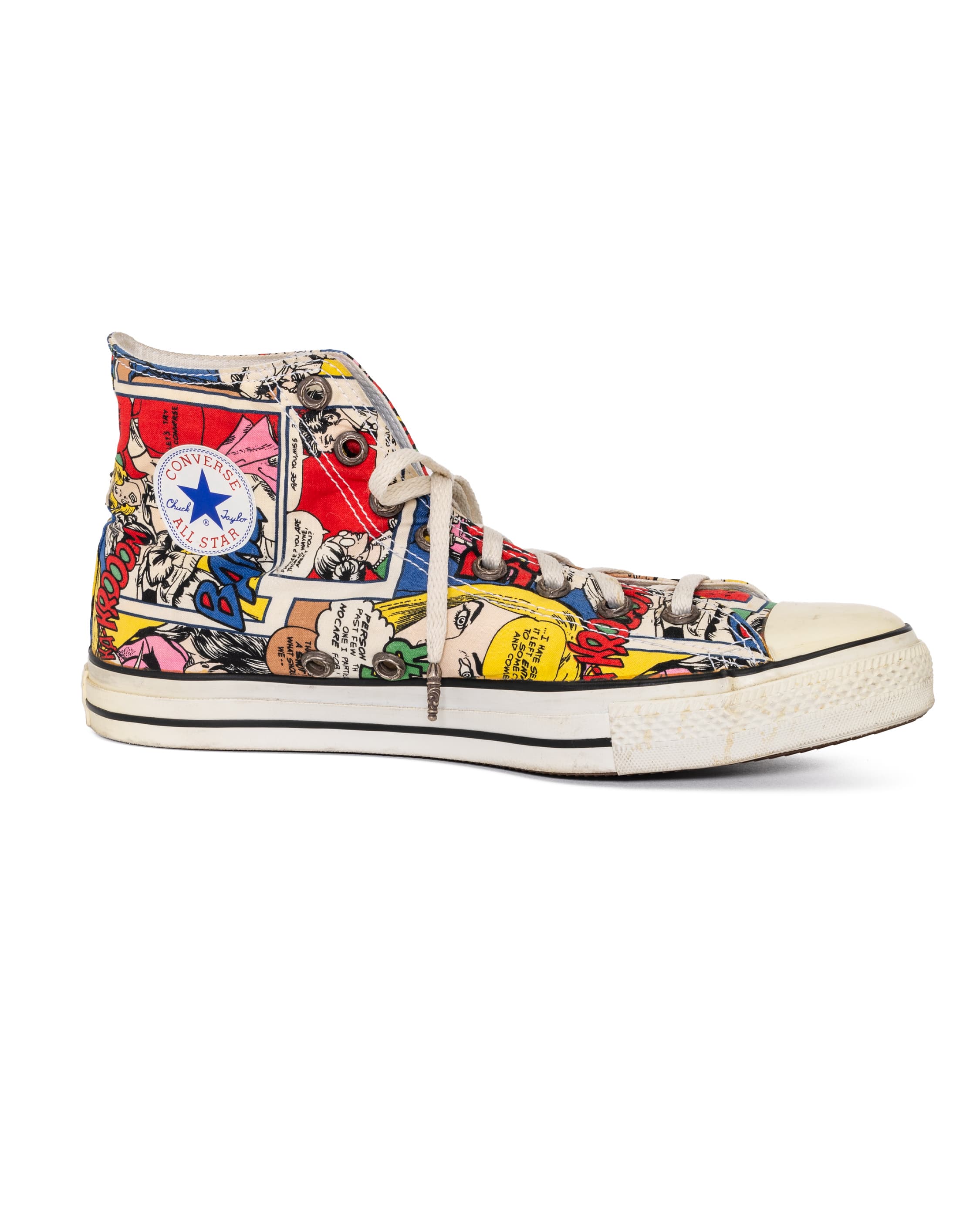 Converse Blue Star Patch All Star Hi Comic Sneaker - image 3 - side view