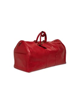 louis-vuitton-red-epi-leather-keepall-bandouli-re-55 - Left Angle