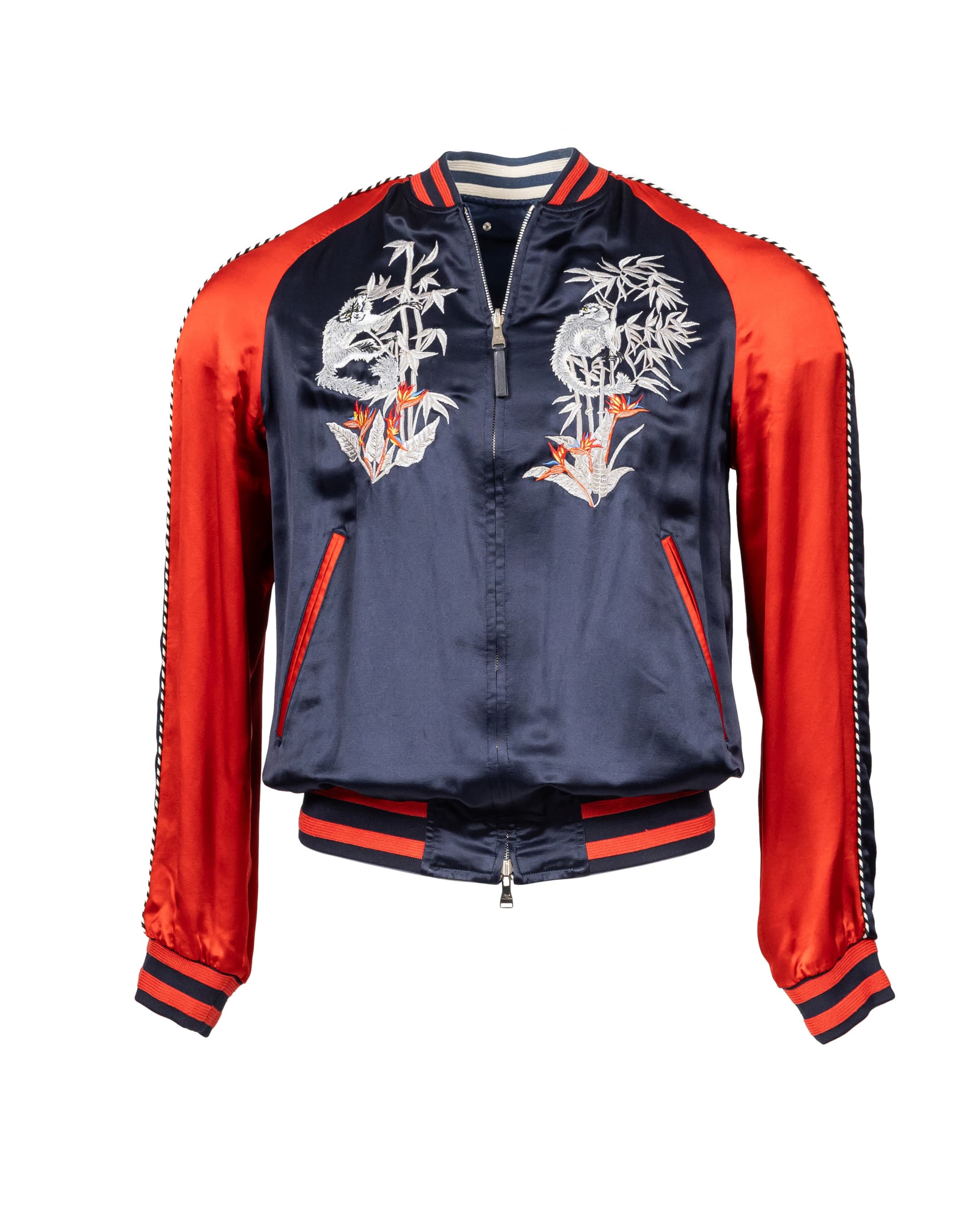 Reversible silk embroidered tour jacket - image 1