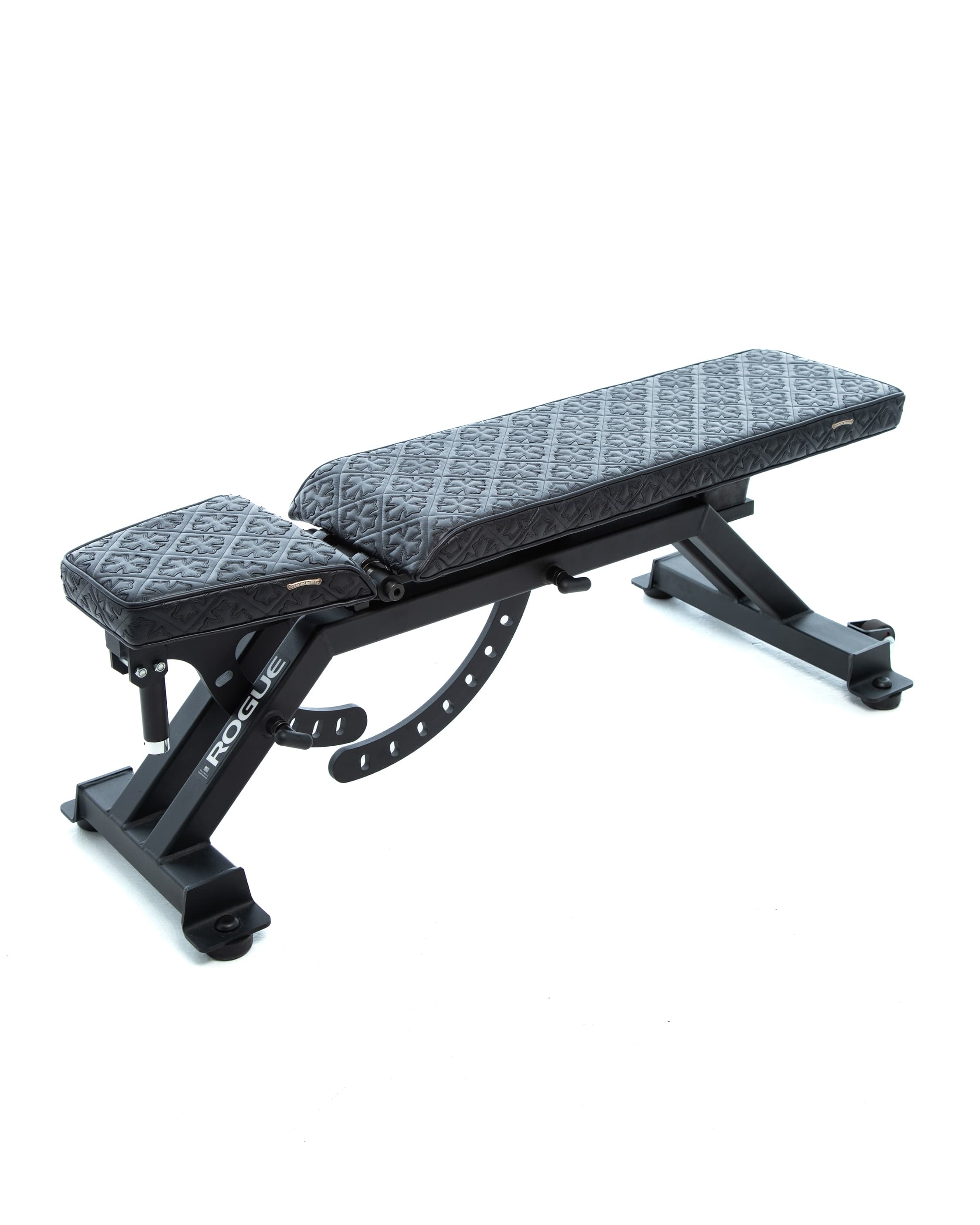 Rogue Fitness Chrome Hearts Plus Custom Leather AB-2 Adjustable Bench - image 2 - bench flat