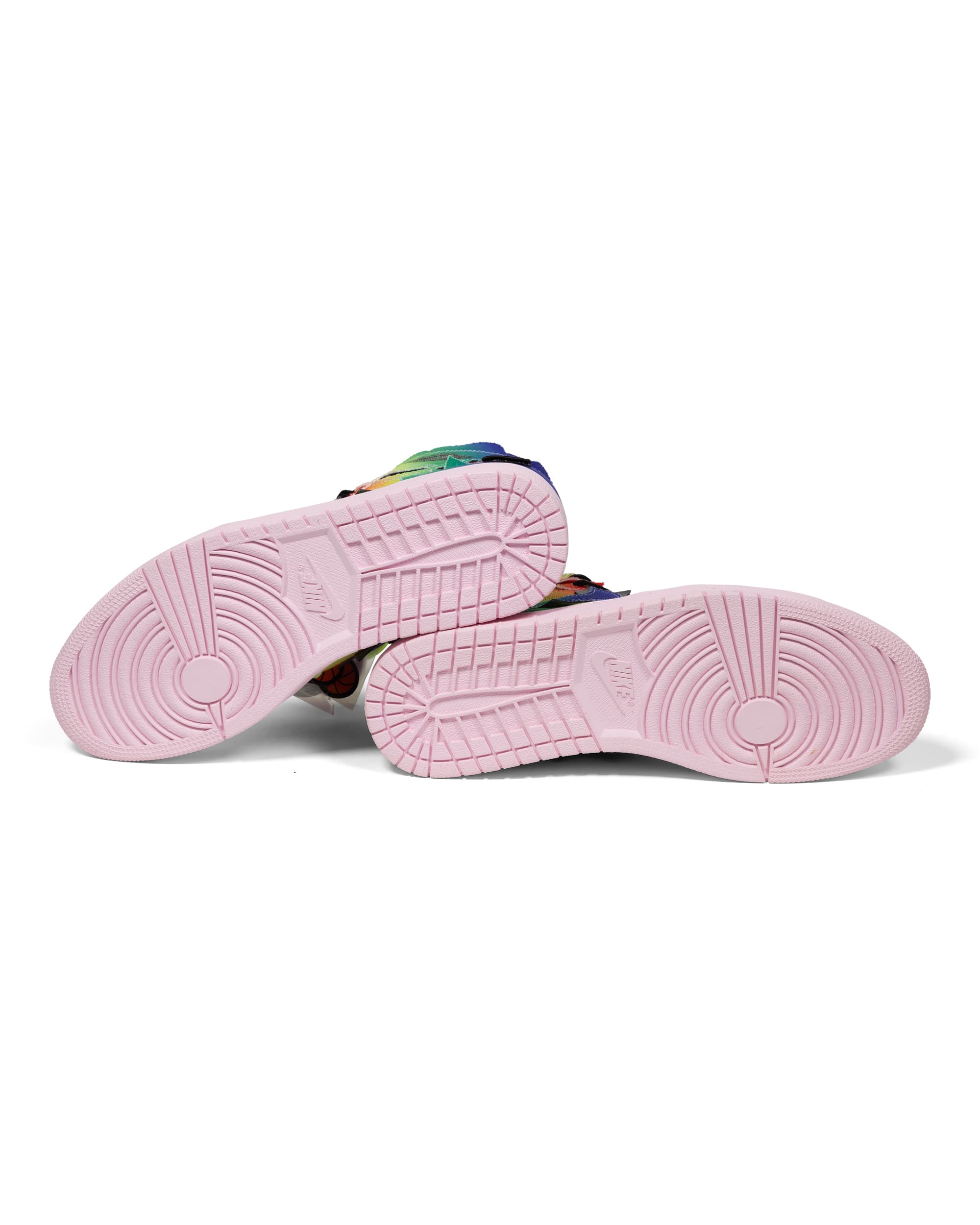 Jordan 1 Retro High - image 8 - bottom of sneakers, pink soles