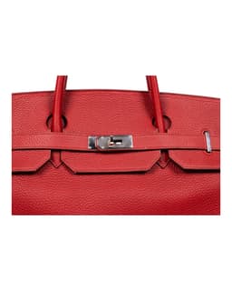 Rogue H Clemence Leather Travel Birkin 50 with Palladium Hardware - Front Zoom