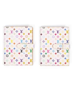 Special Order White Multicolore Monogram Photo Albums - Front