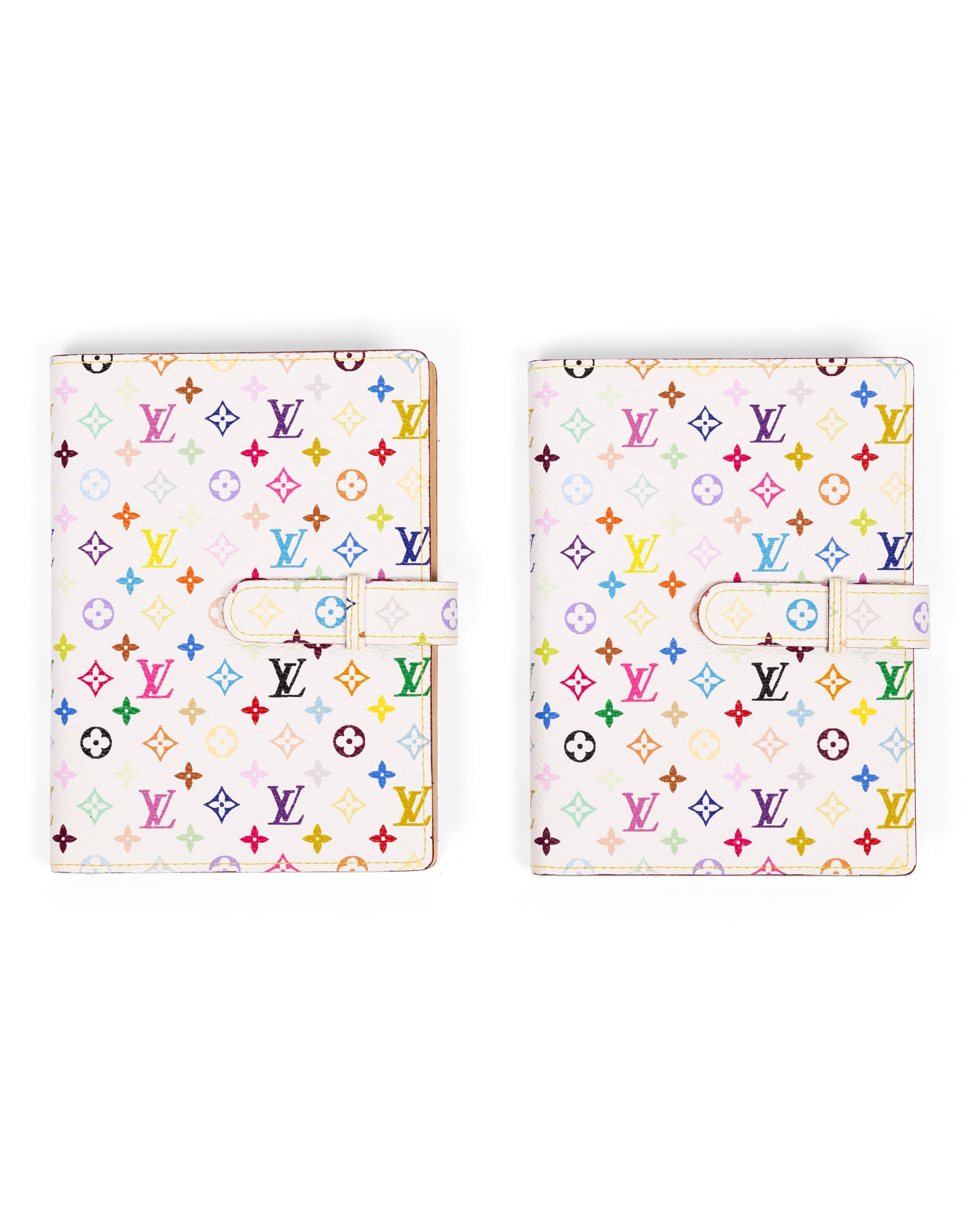 Special Order White Multicolore Monogram Photo Albums - Front