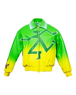 Leather Gradient Jacket - image 1 - front of garment
