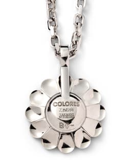 'Negro' Flower Pendant - image 3 - close-up of pendant reverse with inscription