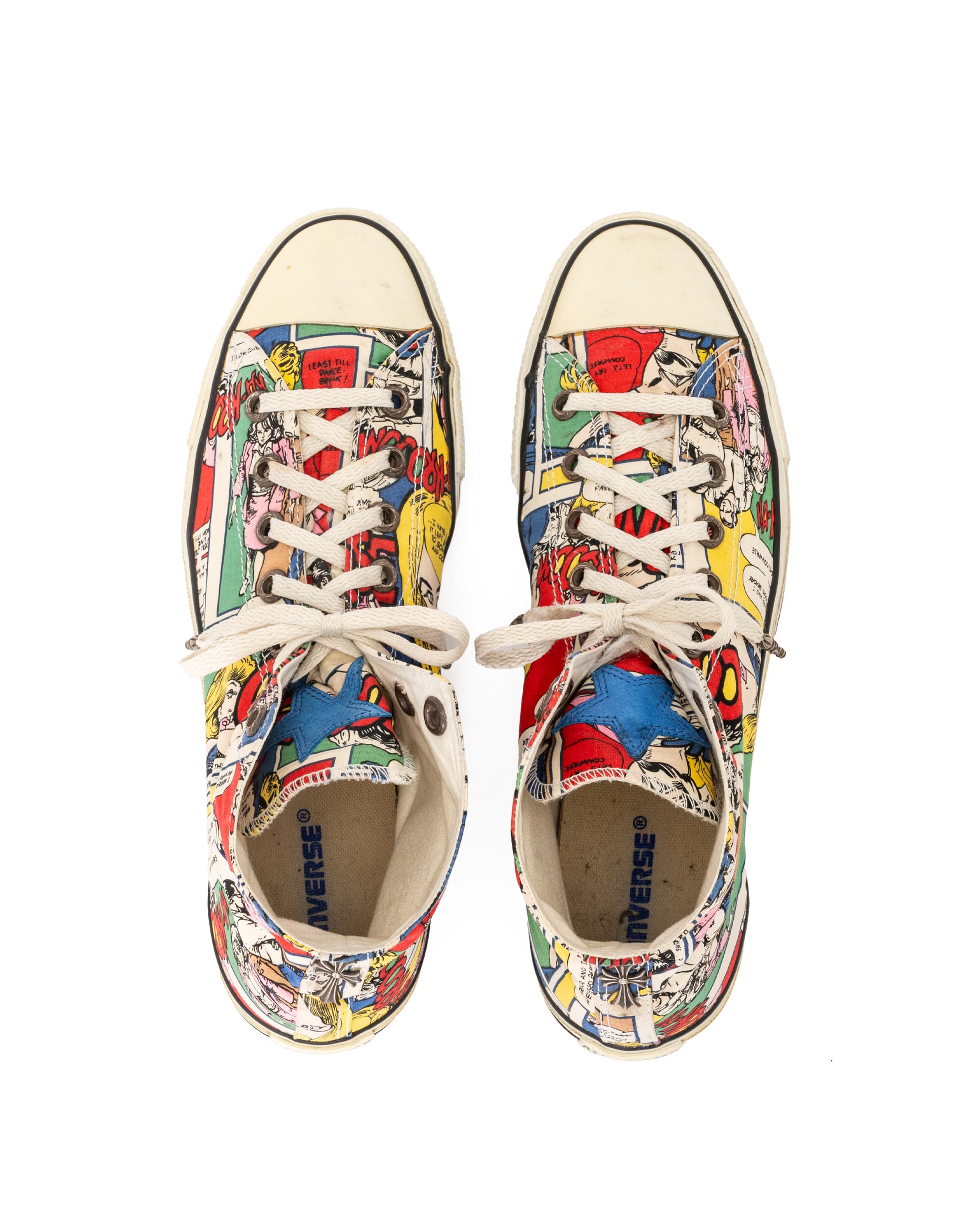 Converse Blue Star Patch All Star Hi Comic Sneaker - image 7 - bird's-eye view of interior insole