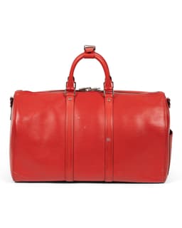 Red & White Epi Leather Keepall Bandoulière 45 - image 3 - back of bag