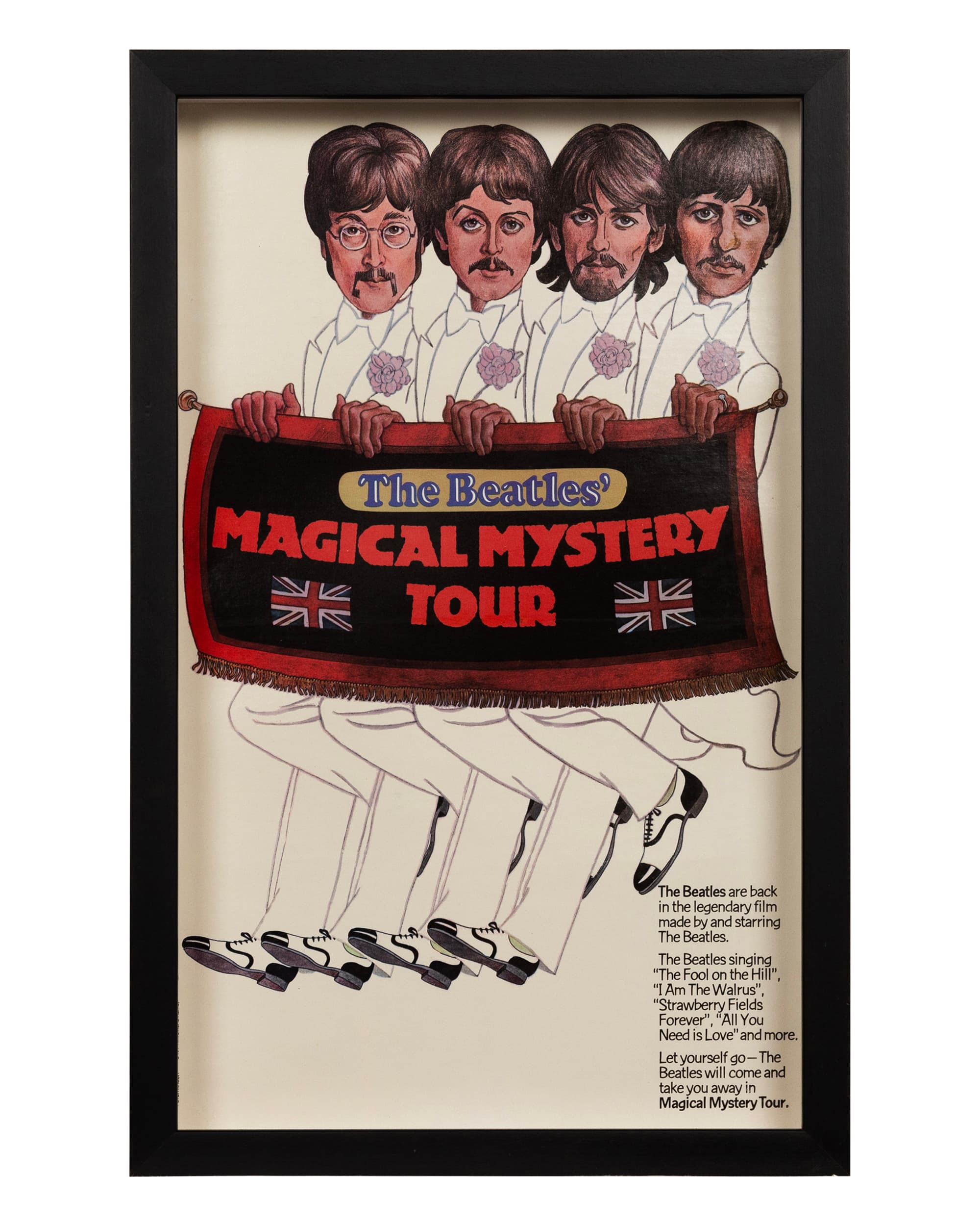 Framed Beatles Poster 'Magical Mystery Tour' - Front