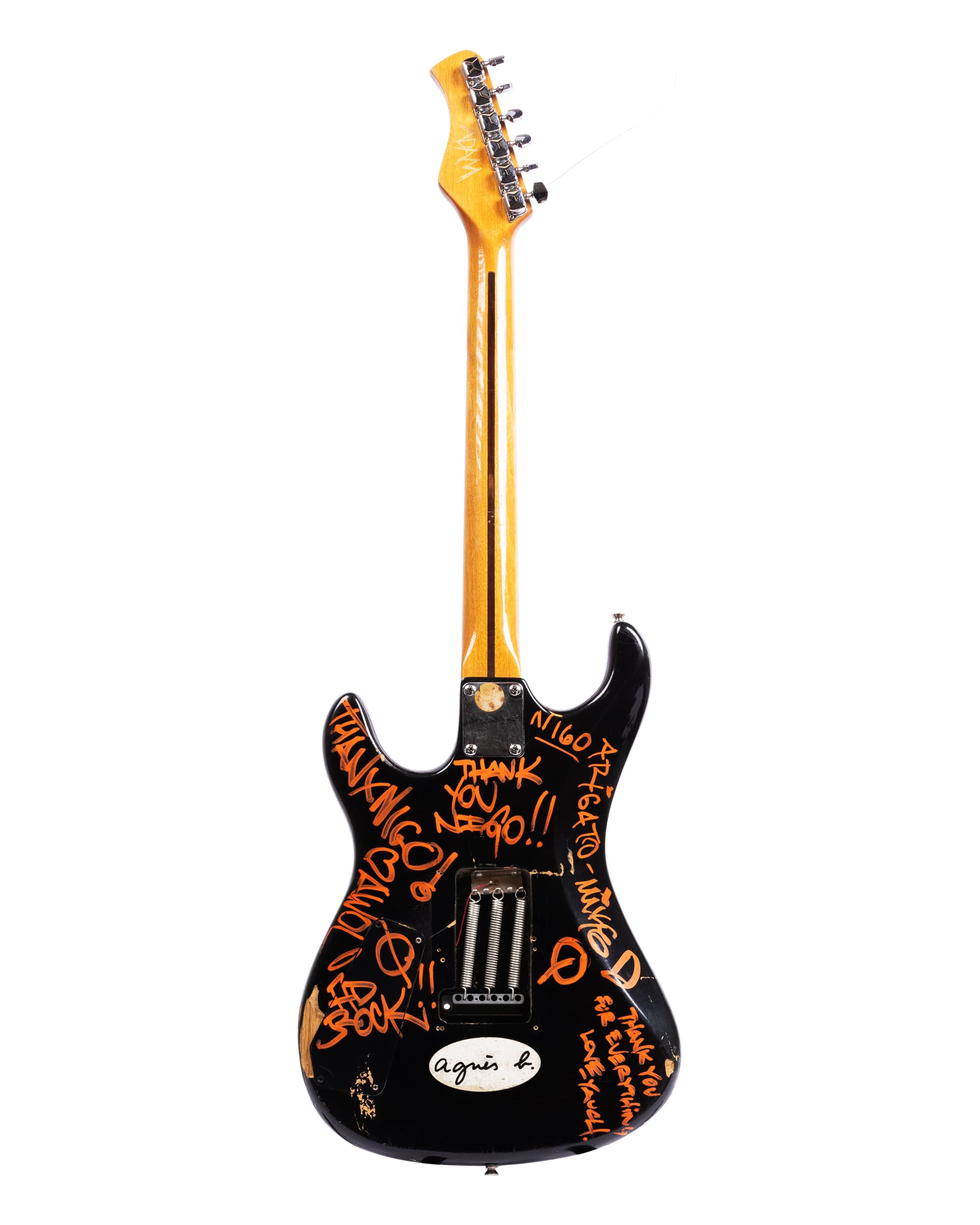 Beastie Boys Signed Guitar - Back