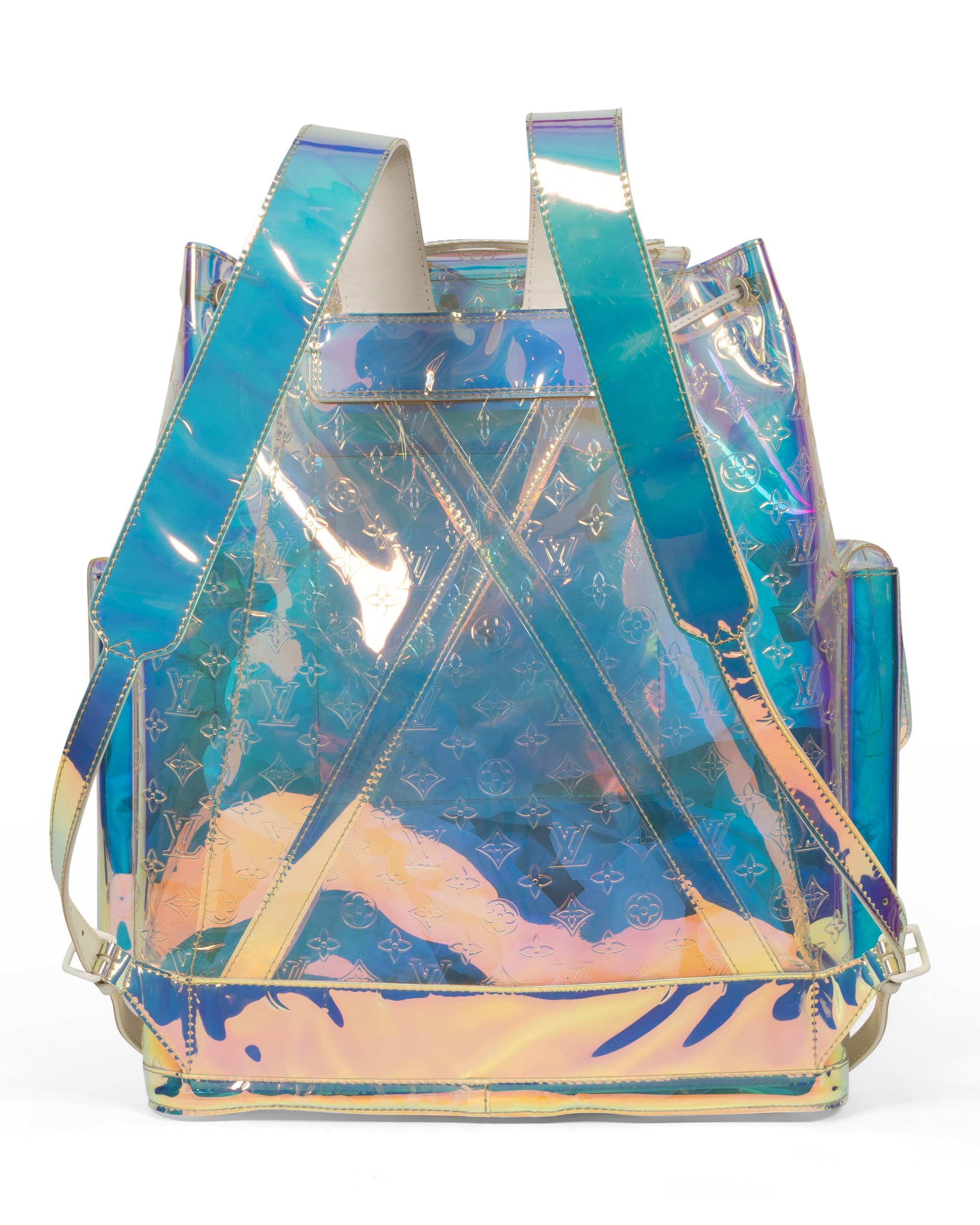 Iridescent Prism Monogram Christopher GM Backpack - image 2 - back of backpack