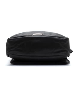Boy Scout Fleur Mail Black Leather Bag - image 4 - base of bag exterior