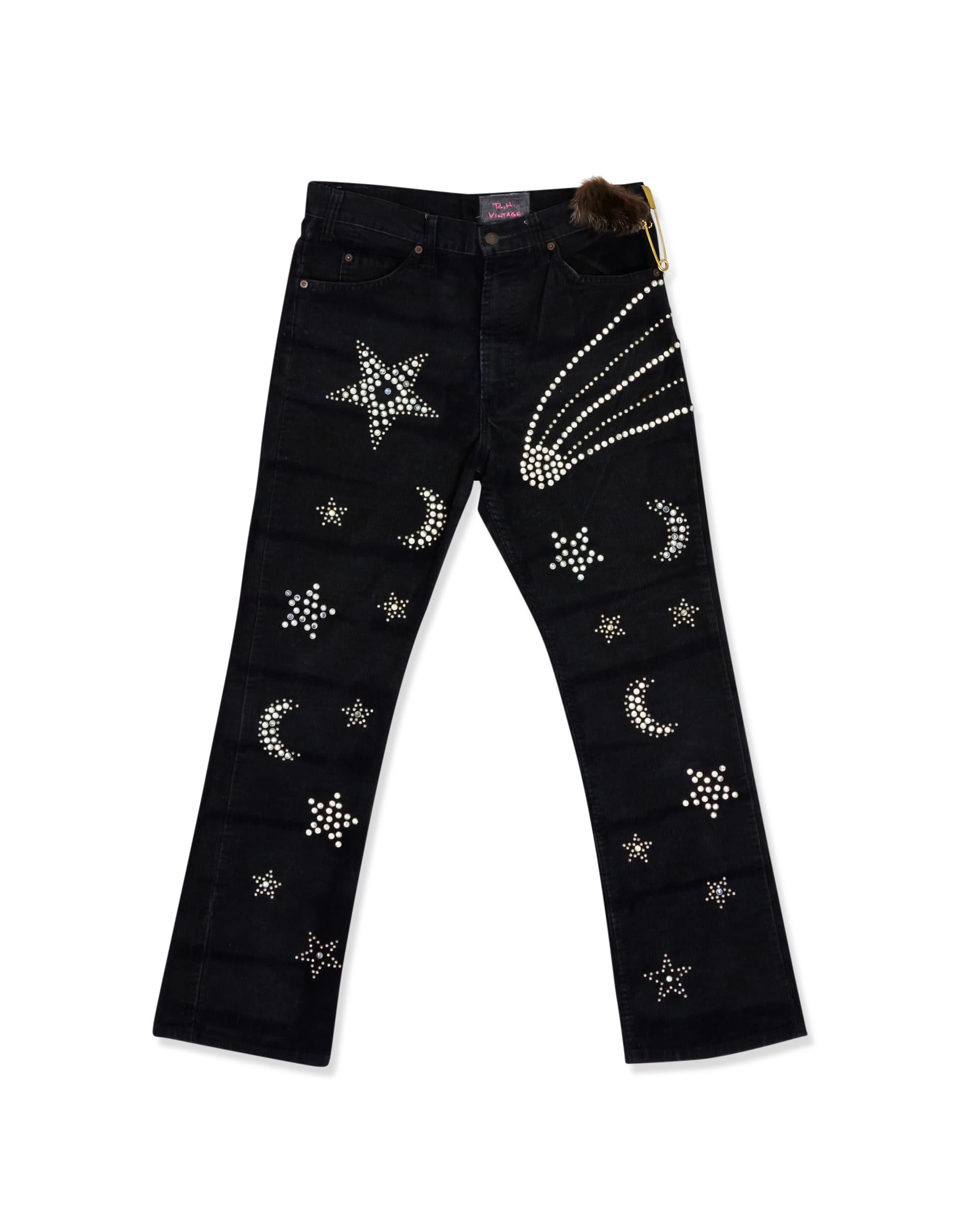Customized Levi's Corduroy with Bedazzled Detail - Front