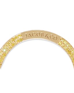 Yellow Gold and Yellow Diamond Handcuff Bracelet - Zoom