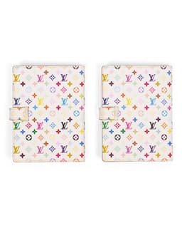 Special Order White Multicolore Monogram Photo Albums - Back