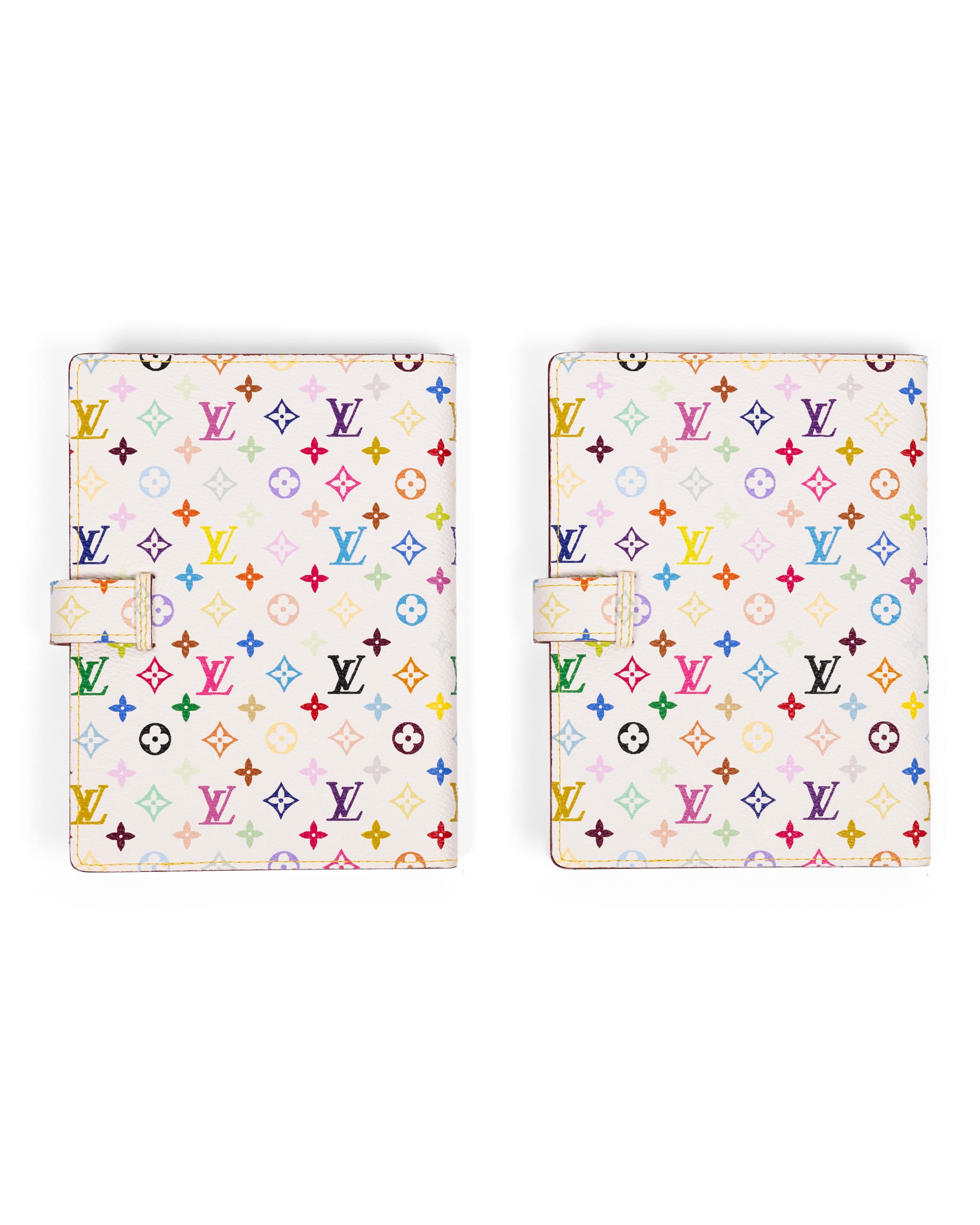 Special Order White Multicolore Monogram Photo Albums - Back
