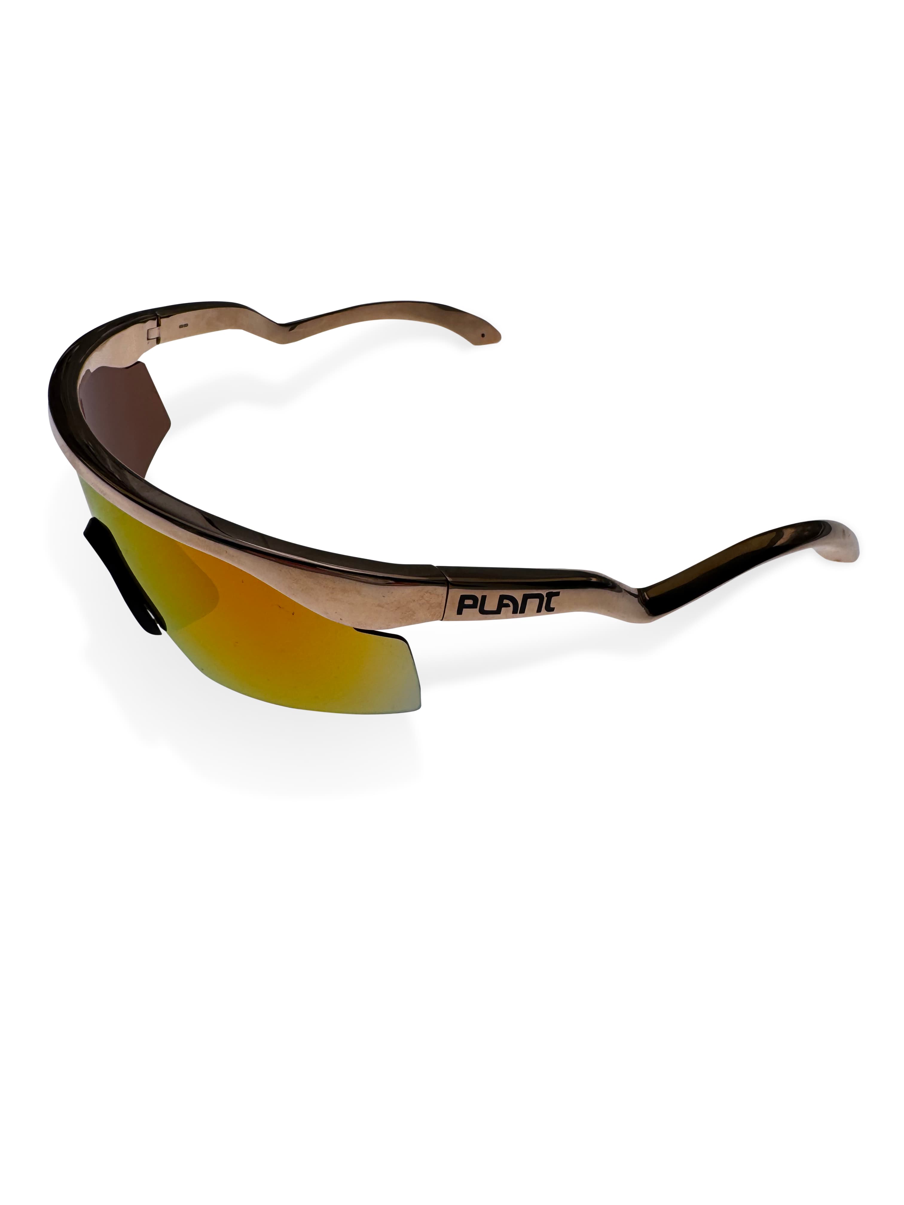 Cactus Plant "Unauthorized" Gold Oakley Sunglasses - Left