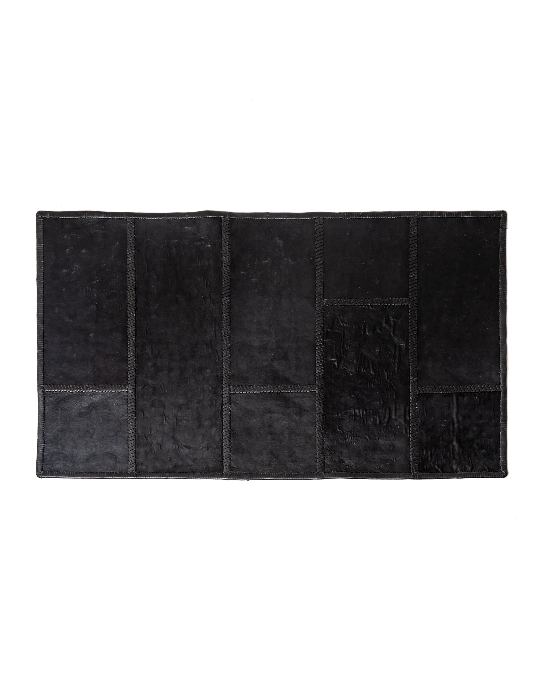 Black & Multicolor Cross Patch Rug - image 2 - reverse
