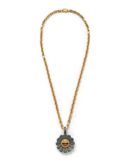 'Azul' Flower Pendant - image 2 - pendant and chain