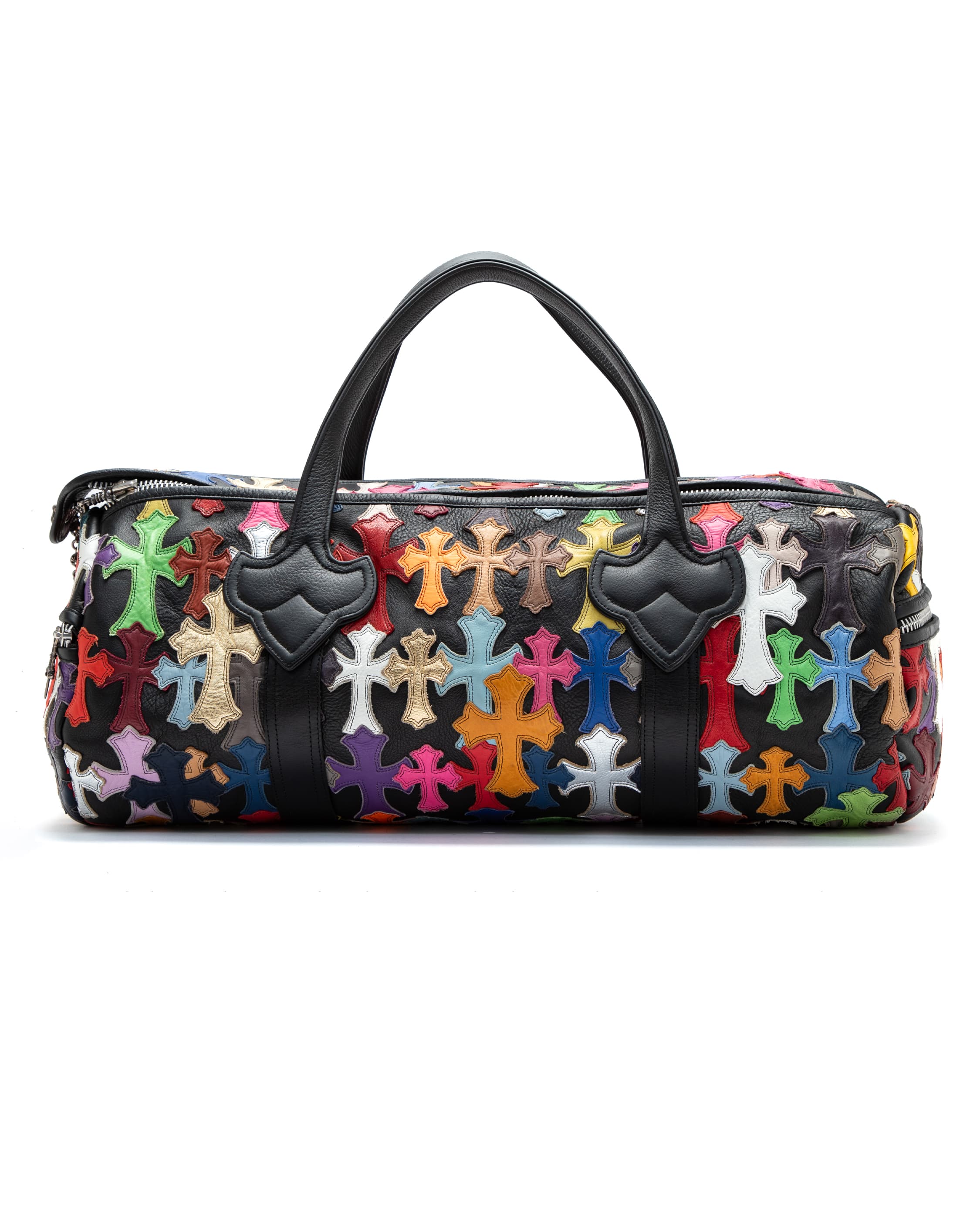 Multicolor Cemetery Cross Patch Duffle Bag - image 3