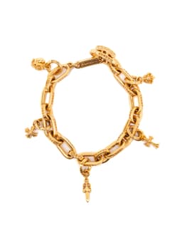22k Yellow Gold Charm Bracelet - image 1