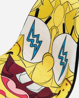 Sponge Bob 20th Anniversary Upholstered Chair - image 2 - close-up of Sponge Bob's face with lightning bolt eyes