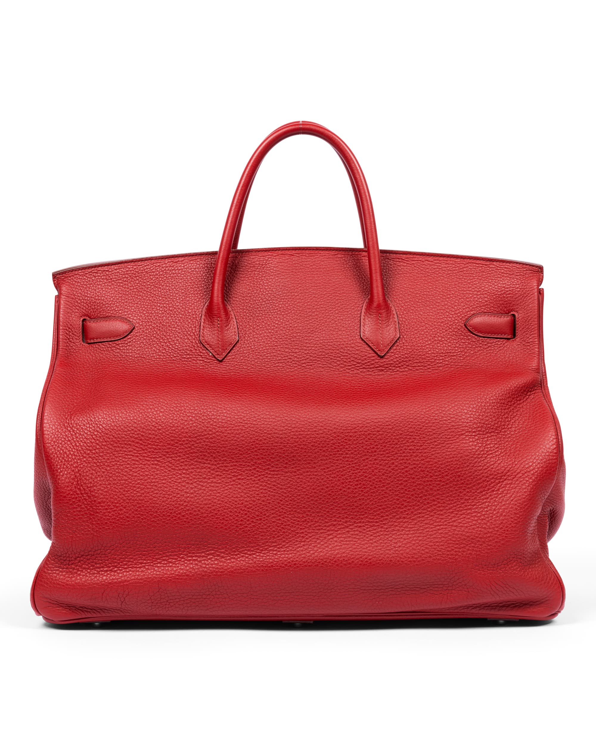 Rogue H Clemence Leather Travel Birkin 50 with Palladium Hardware - Back