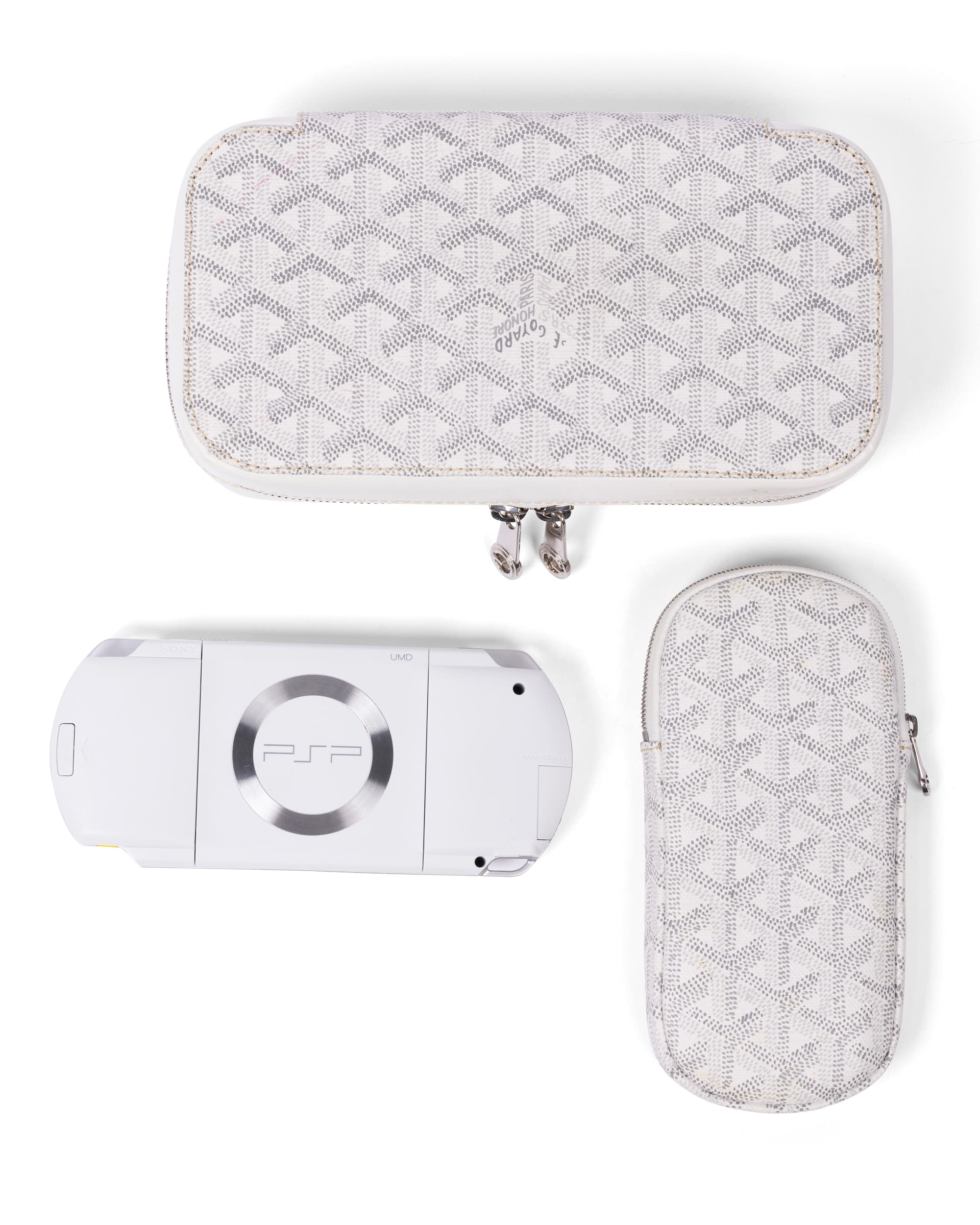 Custom for Colette White Goyardine Playstation Case - Bottom