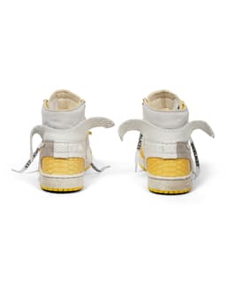 Shoe Surgeon X Air Jordan 1 High 'Off-White Canary Yellow Luxe' - image 5 - back of the sneakers