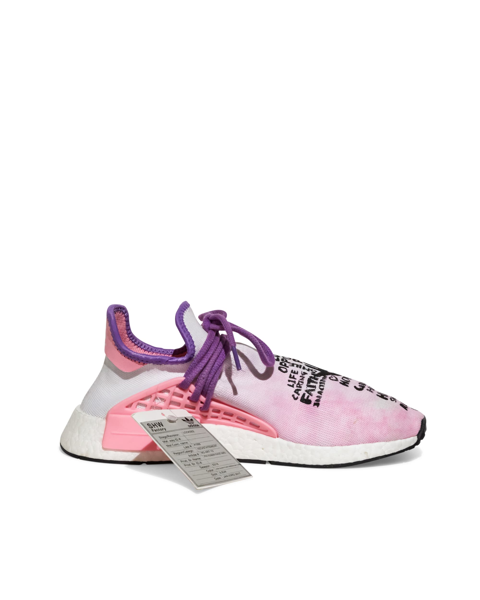Pink Hand Painted NMD Sample Sneakers - Left Inner