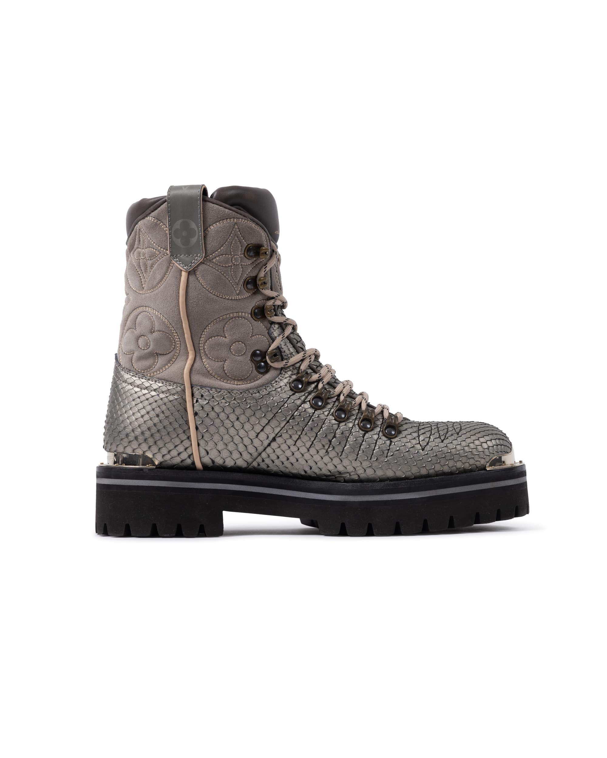Custom Snake Skin Boots - image 2 - side of footwear