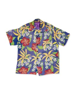 Blue Hawaiian Shirt - Front