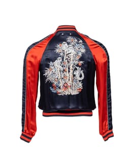 Reversible silk embroidered tour jacket - image 2
