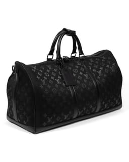 Black Light Up Keepall Bandoulière 50 - image 3 - partial side view of the bag