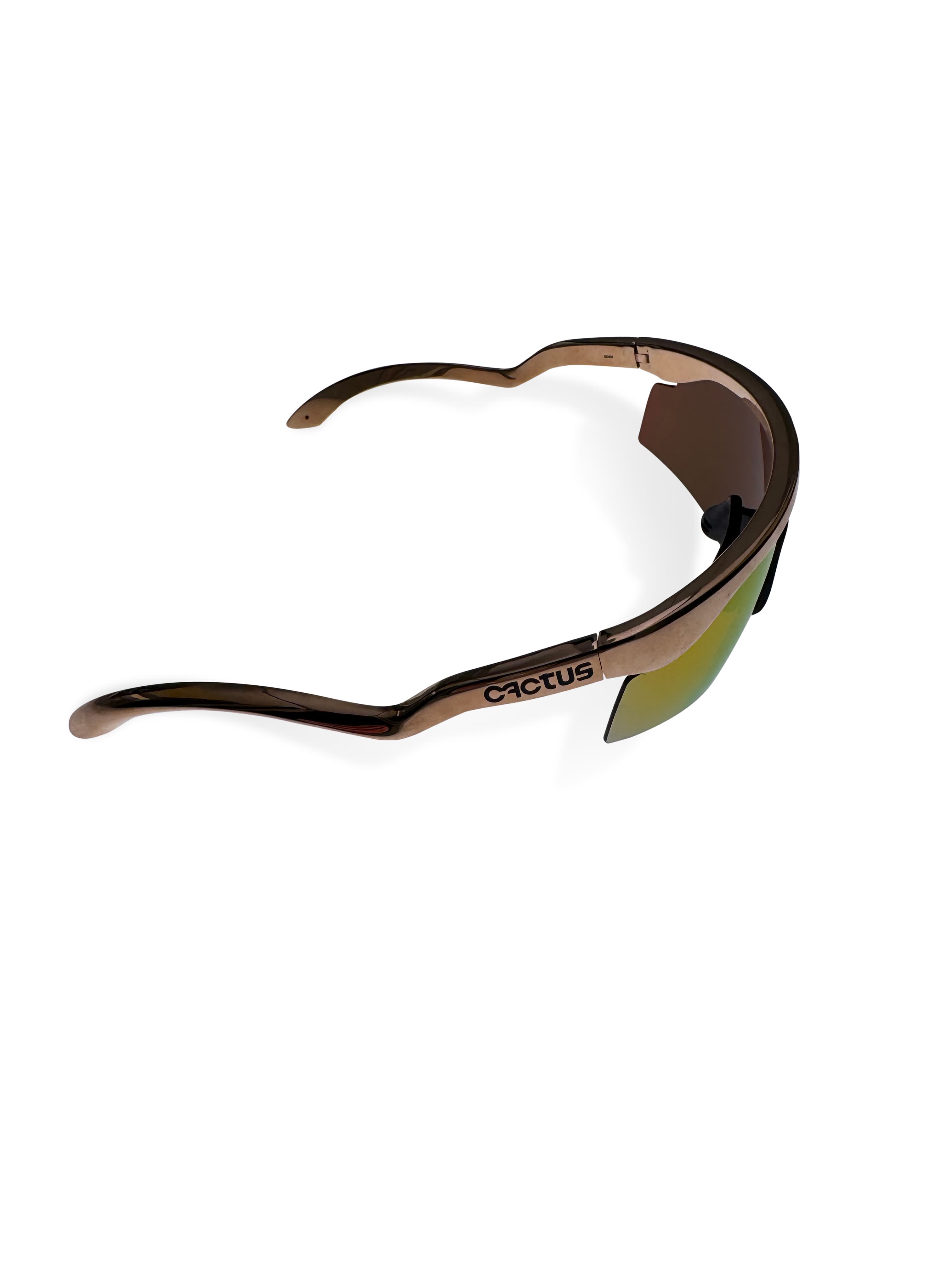 Cactus Plant "Unauthorized" Gold Oakley Sunglasses - Right