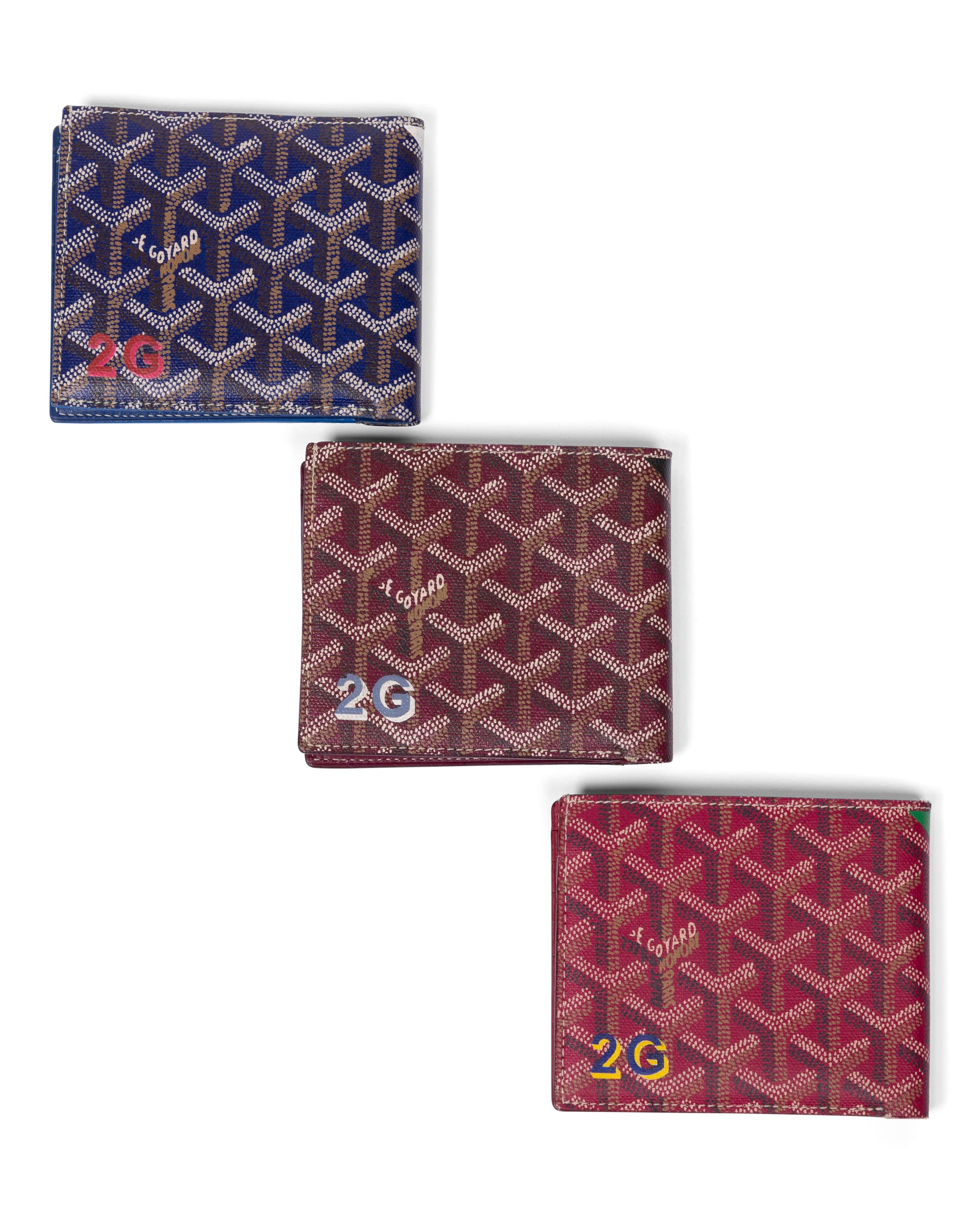 Set of 3 Goyardine Wallets - Front