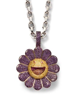 'Morado' Flower Pendant - image 1 - close-up of pendant design