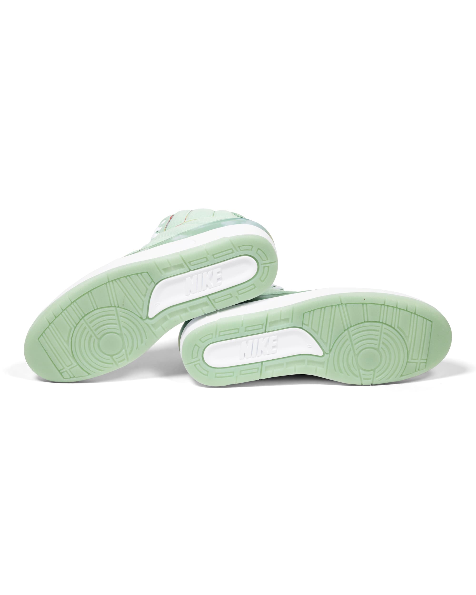 Retro Friends & Family Sample Sneakers - image 8 - bottom/outer soles of the shoes