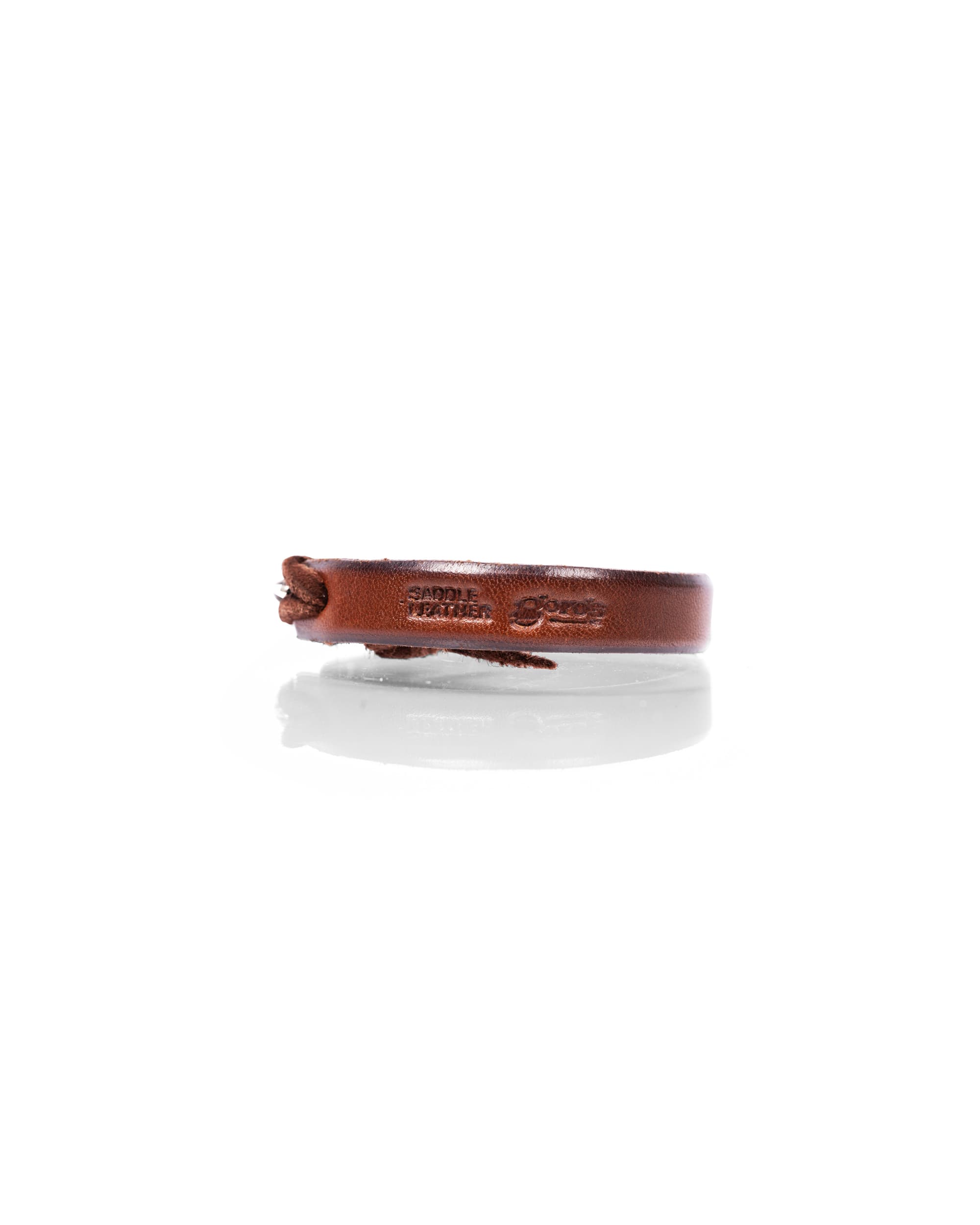 Leather Bracelet With Silver Closure - Side