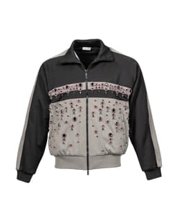 One-of-a-kind embellished athletic jacket - image 1