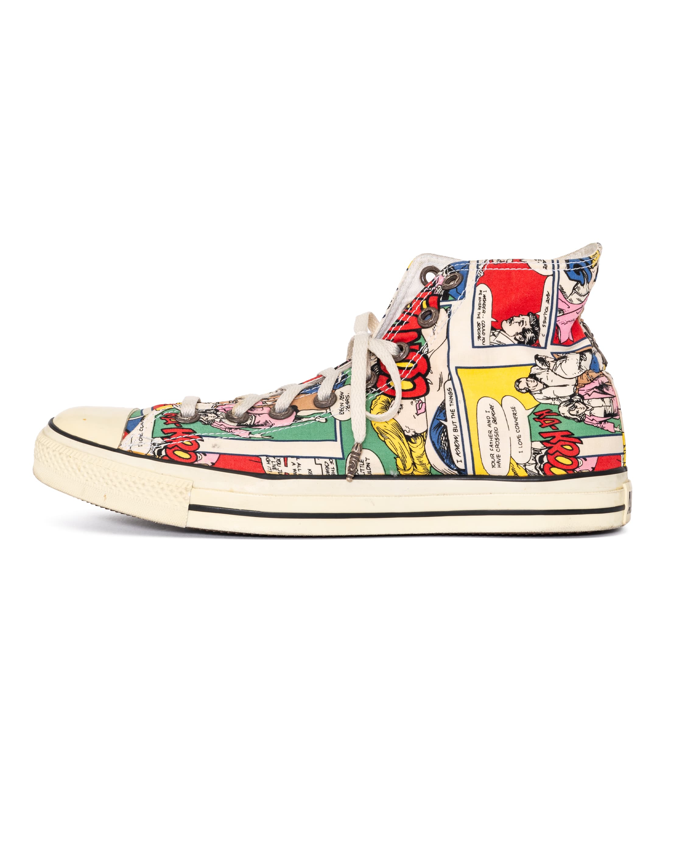 Converse Blue Star Patch All Star Hi Comic Sneaker - image 1