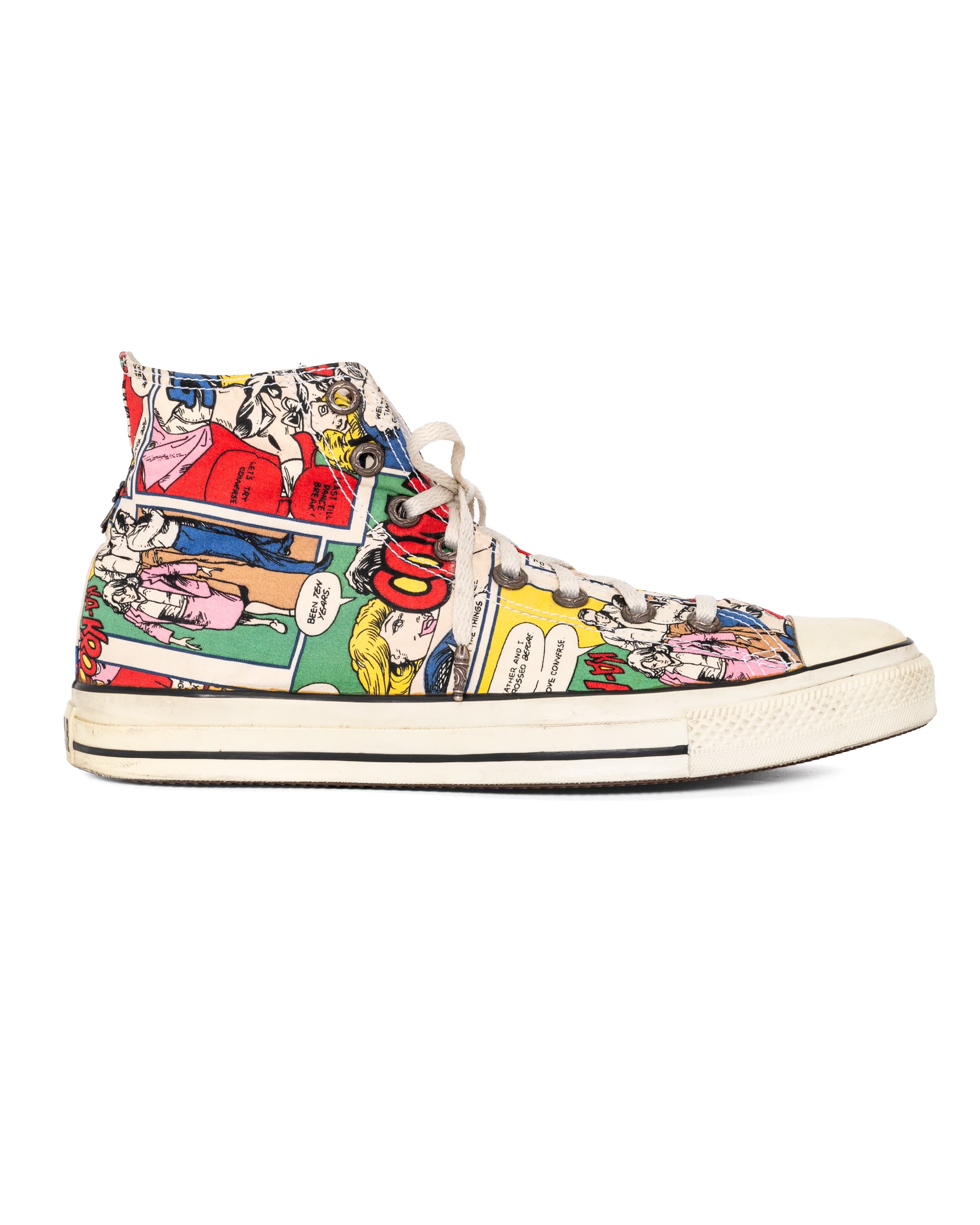 Converse Blue Star Patch All Star Hi Comic Sneaker - image 4 - side view