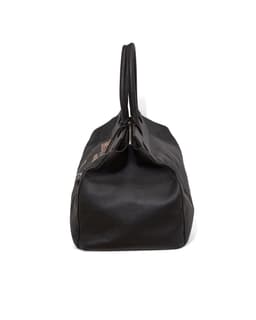 Black Leather Large Pauline Bag - Right